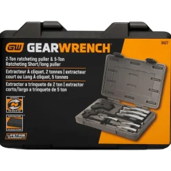 5 Ton, 3-1/4 to 5" Spread, Ratcheting Puller Set