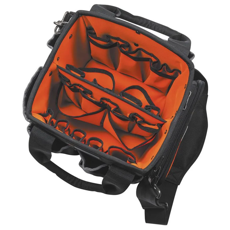 Tool Bag: 40 Pocket, 10-1/4" Wide, 10" Deep, 12-1/4" High