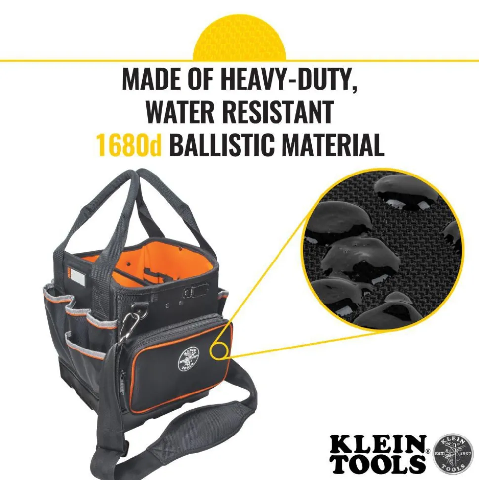 Tool Bag: 40 Pocket, 10-1/4" Wide, 10" Deep, 12-1/4" High