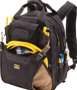 Tool Bags & Totes: Holder Type: Backpack; Closure Type: Zipper; Material: Polyester; Color: Black