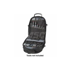 Tool Bags & Totes: Holder Type: Backpack; Closure Type: Zipper; Material: Ballistic Polyester; Color: Black
