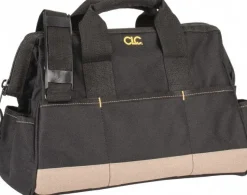 Tool Bags & Totes: Holder Type: Tool Bag; Closure Type: Zipper; Material: Polyester; Color: Black