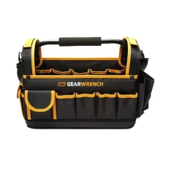 Tool Bags & Totes: Holder Type: Tool Storage; Closure Type: No Closure; Material: Polyester; Color: Black