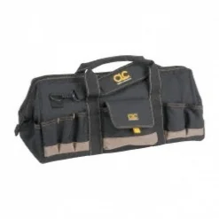 Tool Bags & Totes: Holder Type: Tool Bag; Closure Type: Zipper; Material: Polyester; Color: Brown