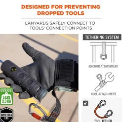 Tool Holding Accessories: Product Type: Tool Lanyard; Lanyard Type: Wrist