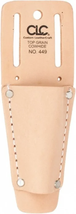 Tool Pouch: 1 Pocket, Leather, Tan