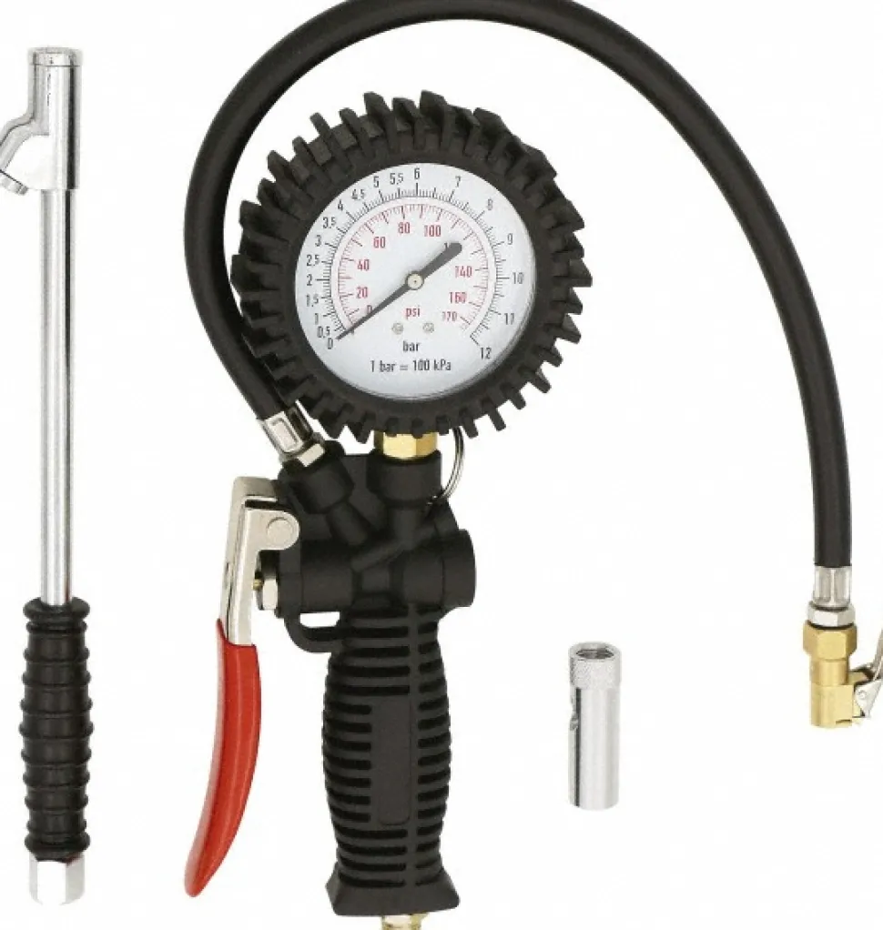 2 to 175 psi Dial Easy-Clip Tire Pressure Gauge