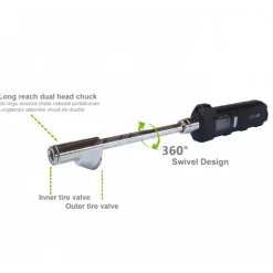 10 to 160 psi Digital Dual Head Tire Pressure Gauge