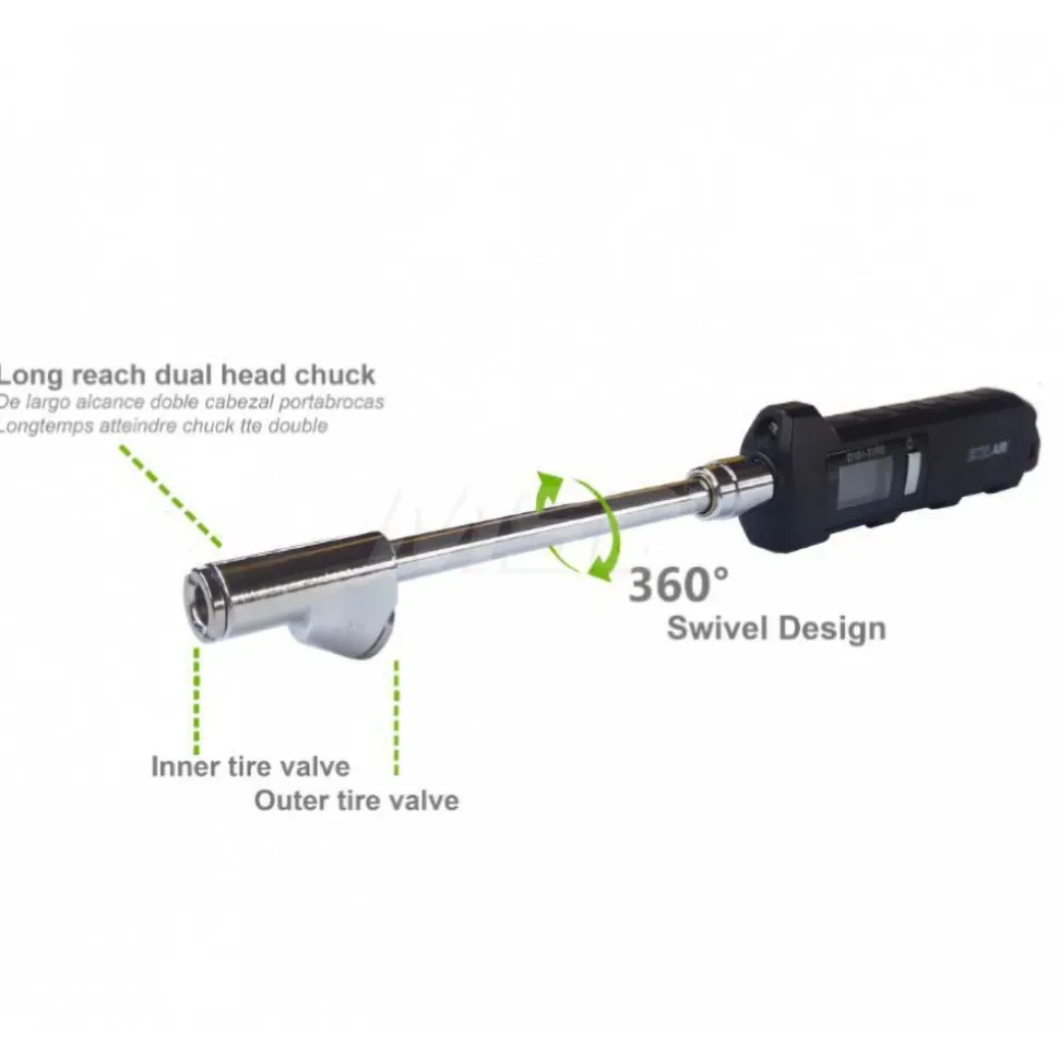 10 to 160 psi Digital Dual Head Tire Pressure Gauge