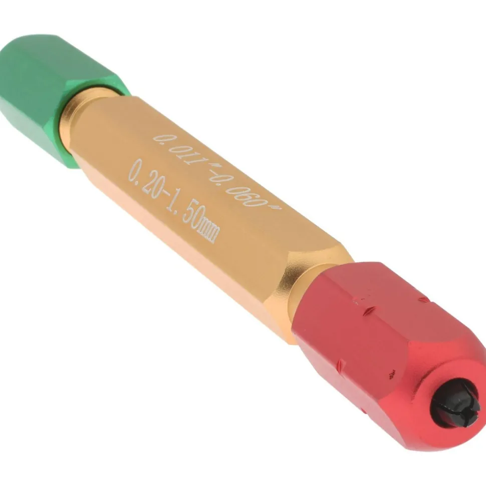 0.011 to 0.06" Ring Dia Range, M0 Handle Size, Aluminum, Pin Gage Handle