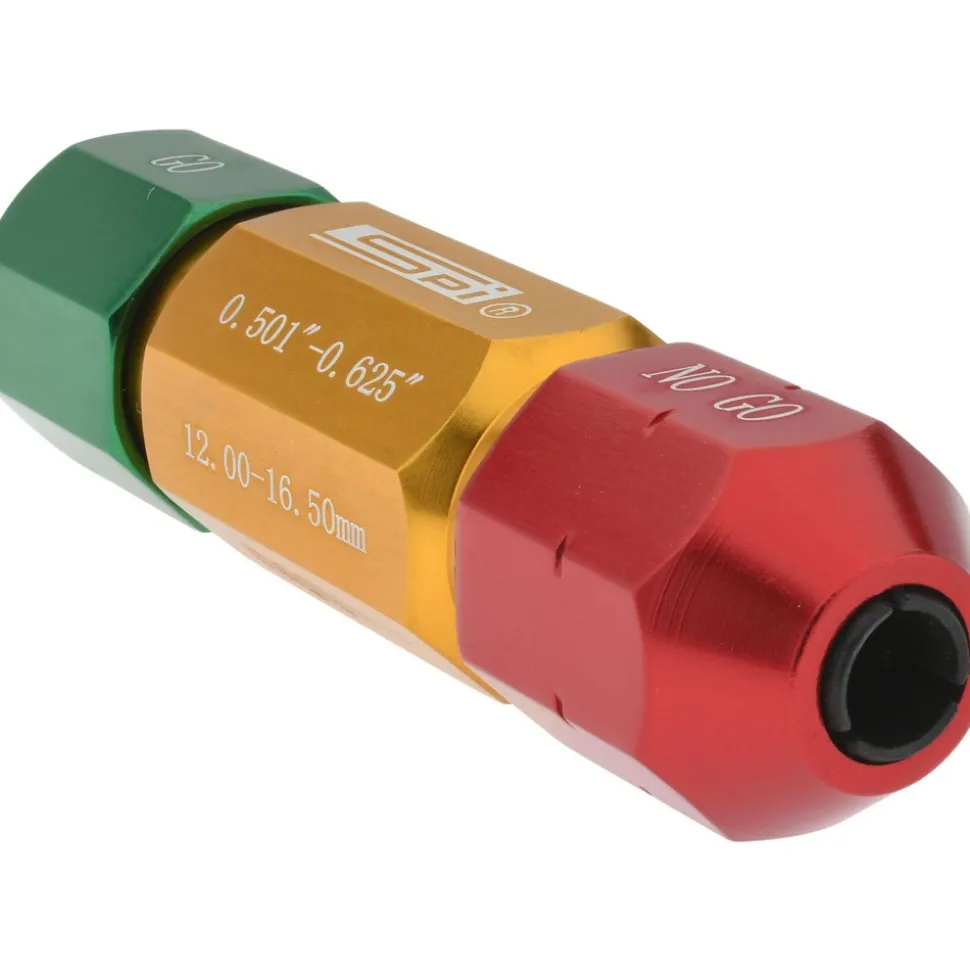 0.501 to 0.625" Ring Dia Range, M3 Handle Size, Aluminum, Pin Gage Handle