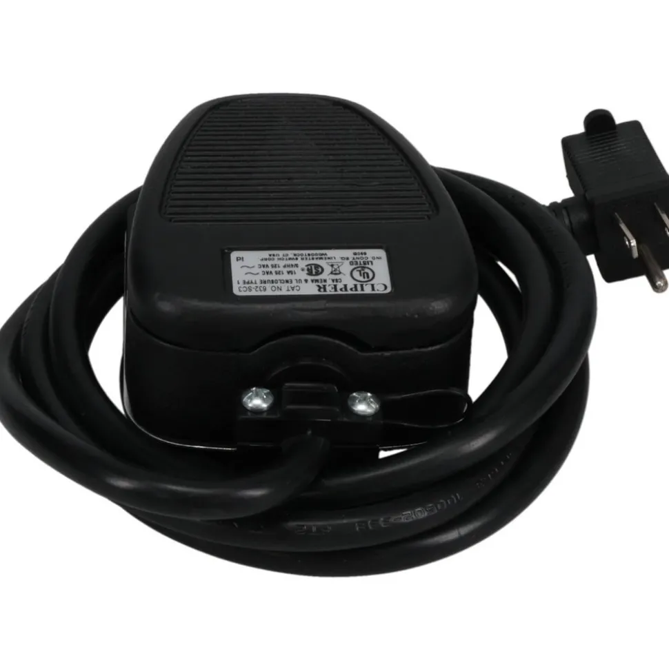 1 Treadle, 15 Amp, 3/4 hp, Momentary (MO), SPST, Electric Foot Switch