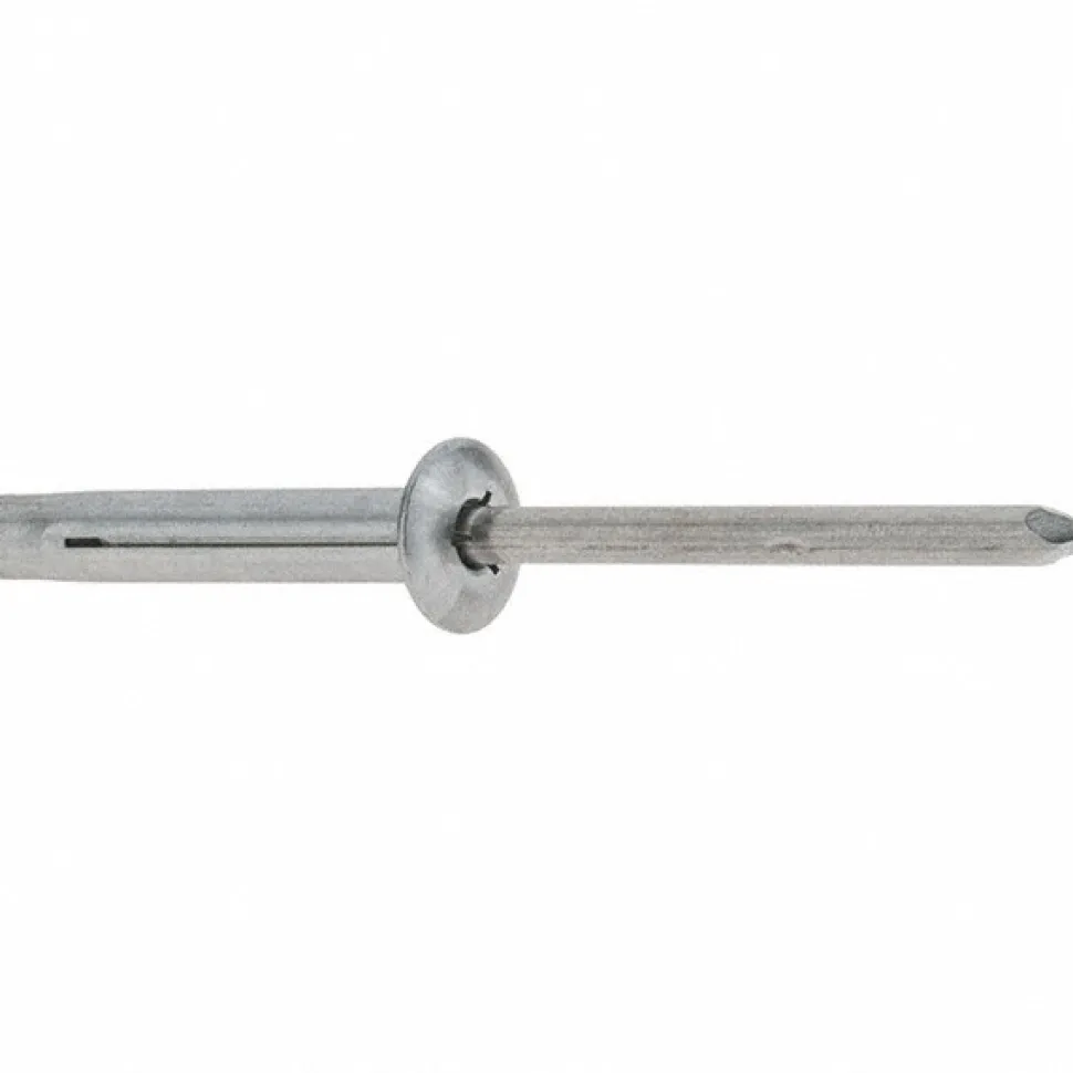 Tri Folding Blind Rivet: Size 640, Dome Head, Aluminum Body, Aluminum Mandrel