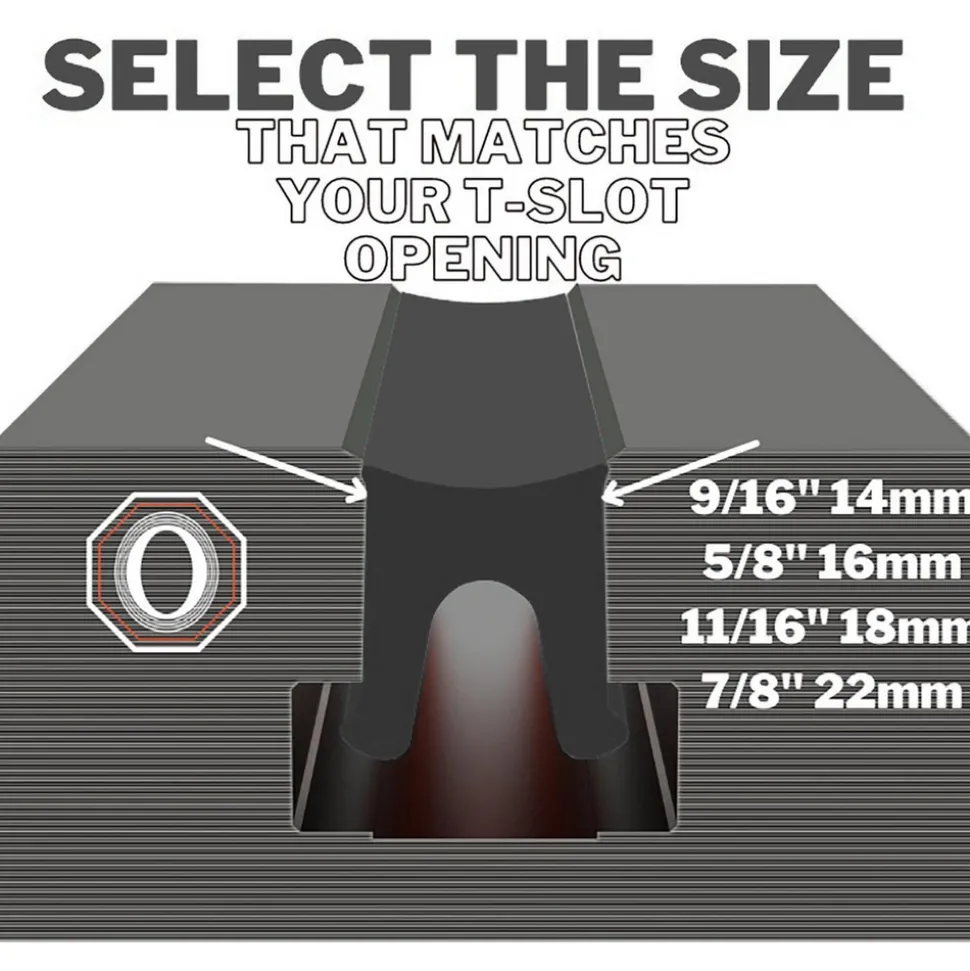 T-Slot Cover: 5/8" x 20', for All Milling Machines