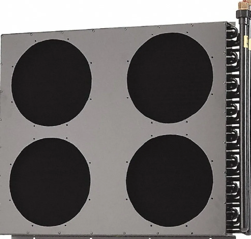 7/8" Tube ID, 4 Fan Mount, Liquid-To-Air Copper Tubed Process Equipment Heat Exchanger