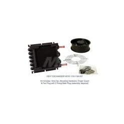 3/8" Tube OD, 1 Fan Mount, Liquid-To-Air Copper Tubed Process Equipment Heat Exchanger