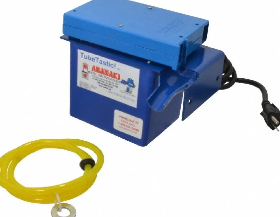 Tube Oil Skimmer: 1.50 GPH, 12" Reach
