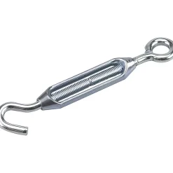 Turnbuckles: Turnbuckle Type: Hook & Eye; Thread Size: 3/8 in; Turn-up: 10.5