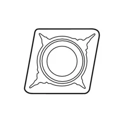 Turning Insert: CCMT32.51-F1 CP500, Carbide