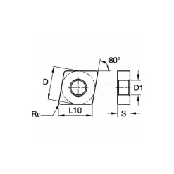 Turning Insert: CNGP431 KC5410, Carbide