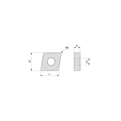 Turning Insert: CNMG432HRM AH8015, Carbide