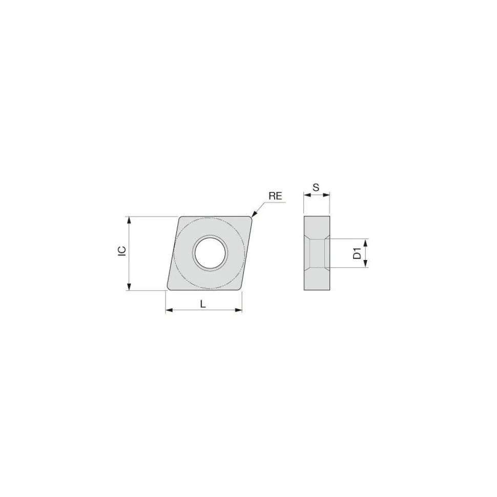 Turning Insert: CNMG432HRM AH8015, Carbide
