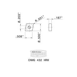 Turning Insert: CNMG432HRM AH8015, Carbide