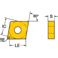 Turning Insert: CNMG432-PR 4425, Carbide
