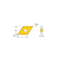 Turning Insert: DNMG 432-TF IC907, Carbide