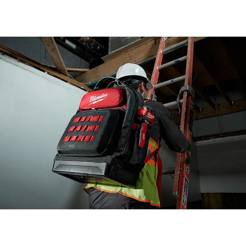 Ultimate Jobsite Backpack: 9.45" High, 17.3" Long, 20.1" Wide, 48 Pockets
