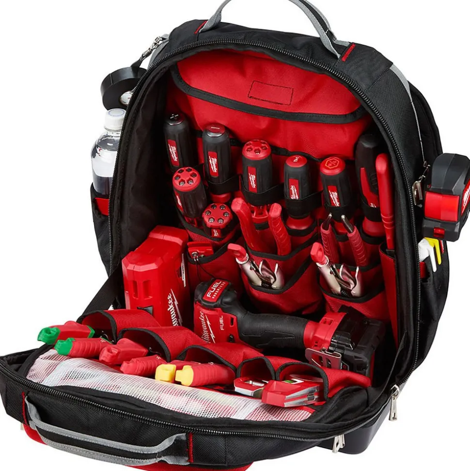 Ultimate Jobsite Backpack: 9.45" High, 17.3" Long, 20.1" Wide, 48 Pockets