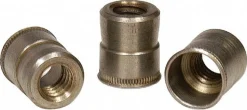 #4-40 UNC, Uncoated, Aluminum Knurled Rivet Nut Inserts