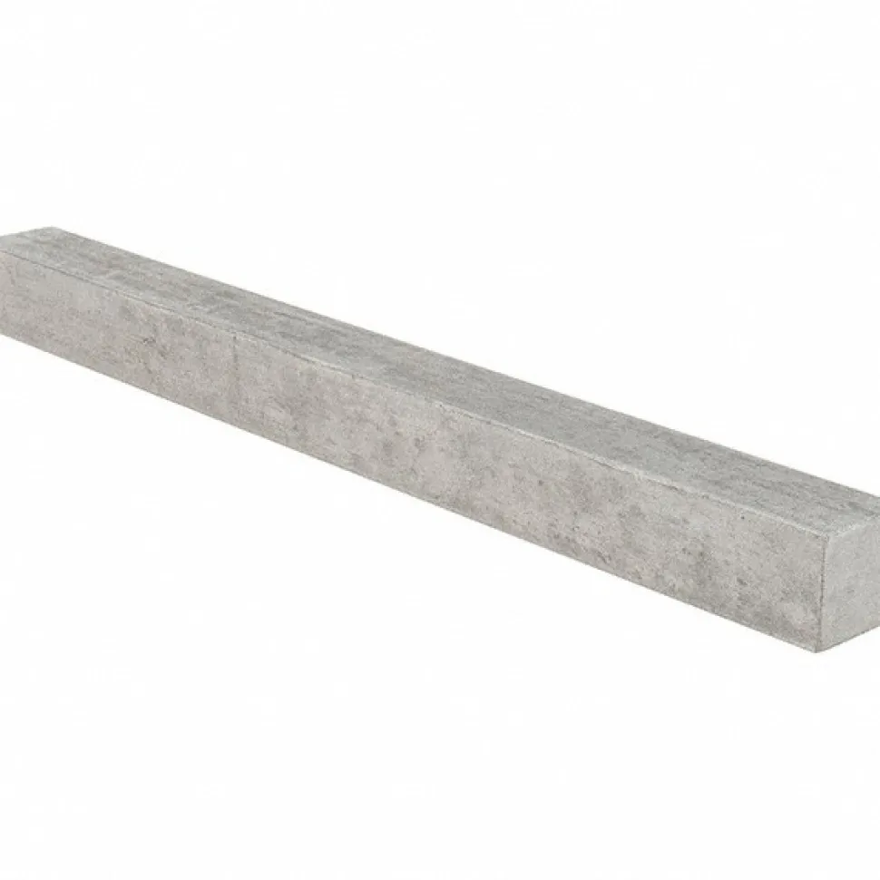 Undersized Key Stock: 1" High, 1" Wide, 12" Long, Cold Drawn Steel, Plain Finish