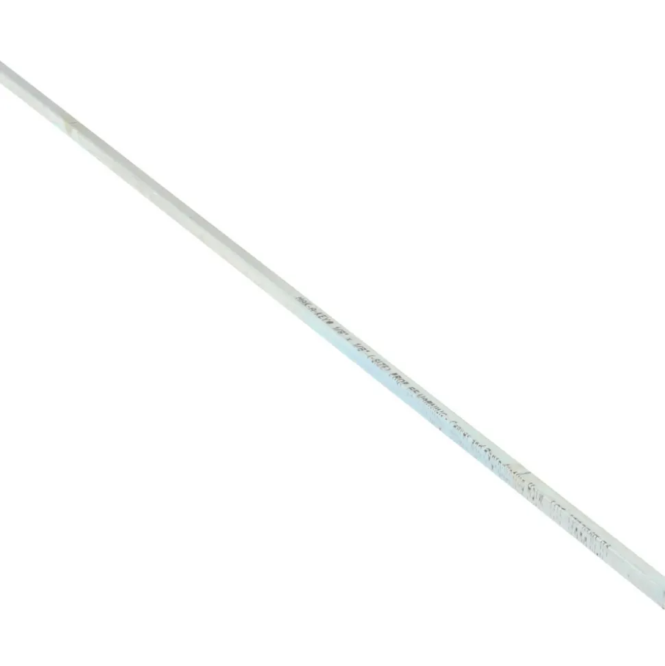Undersized Key Stock: 1/8" High, 1/8" Wide, 12" Long, Steel, Zinc-Plated