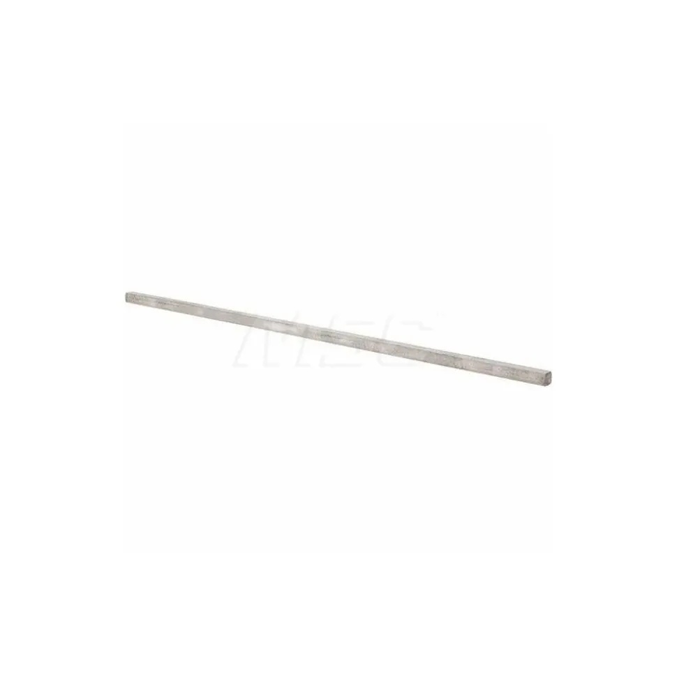 Undersized Key Stock: 1/4" High, 1/4" Wide, 12" Long, 18-8 Stainless Steel