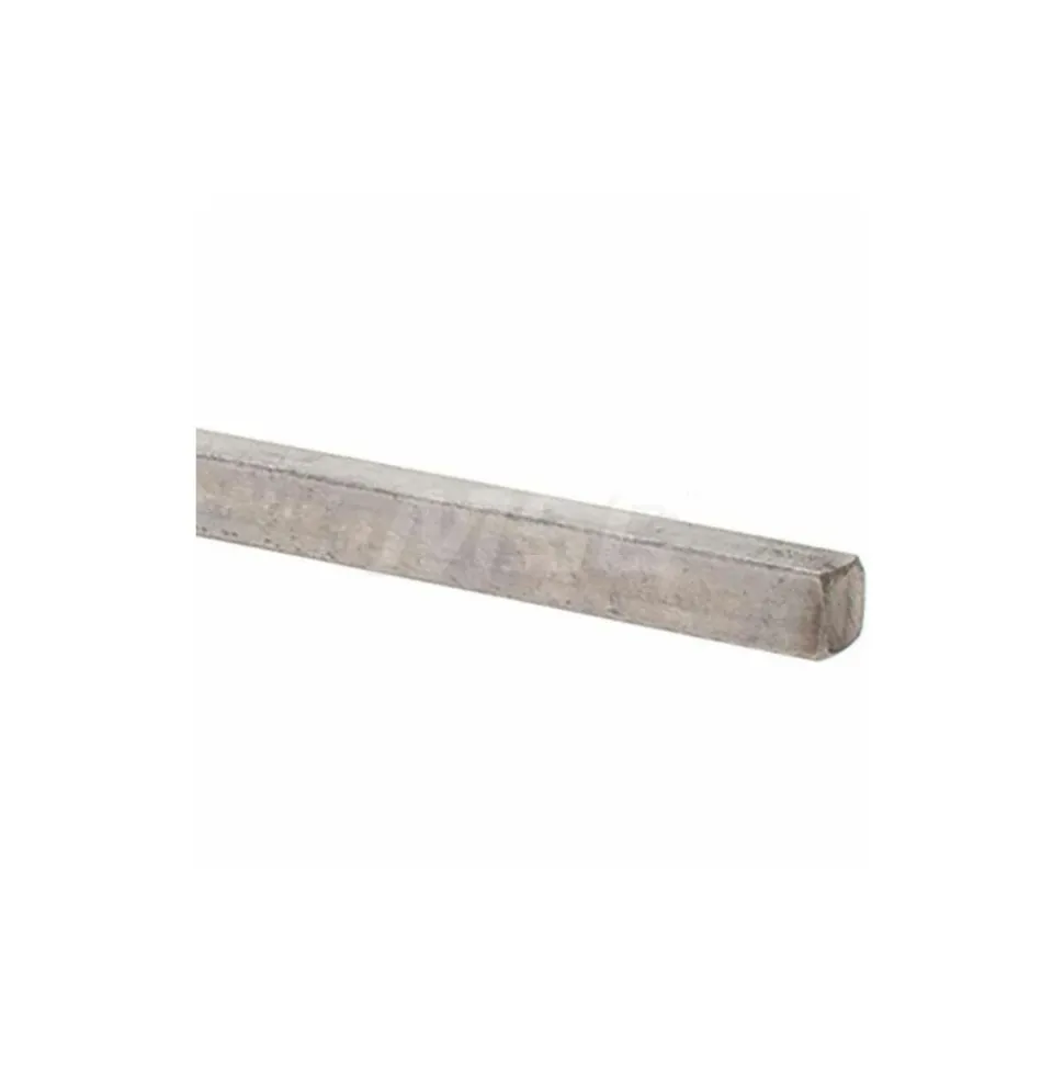 Undersized Key Stock: 1/4" High, 1/4" Wide, 12" Long, 18-8 Stainless Steel