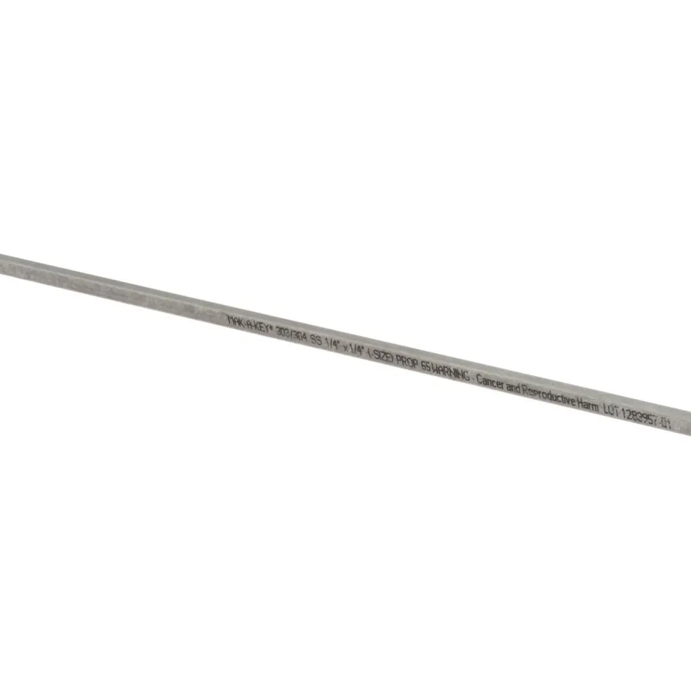 Undersized Key Stock: 12" Long, Stainless Steel