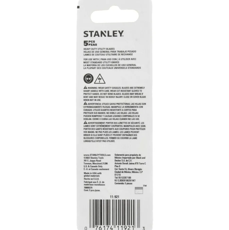 Utility Blade: 1992 Heavy-Duty Blade, 5-Pack