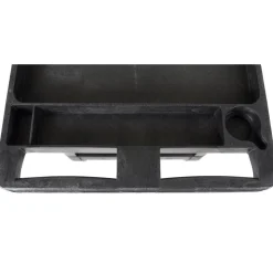 Utility Utility Cart: 45-1/2" Long, 24-1/2" Wide, Polyethylene, 500.000 lb Capacity, Black