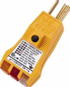 120 VAC Max Voltage, Receptacle Tester