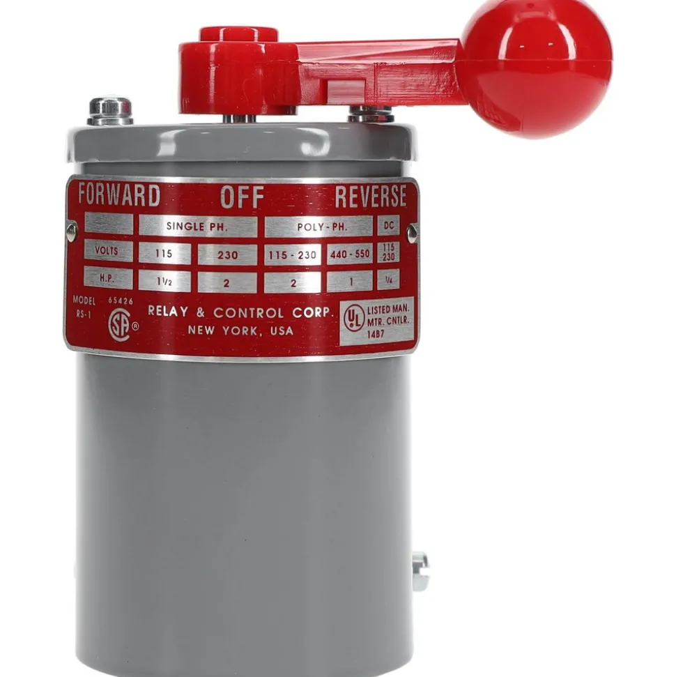 230 VAC/VDC, 550 VAC Input Volt, Maintained (MA), Enclosed Drum Switch