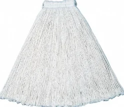 Value Pro Large 24 OZ Cotton Wet Mop, 1" Headband, White