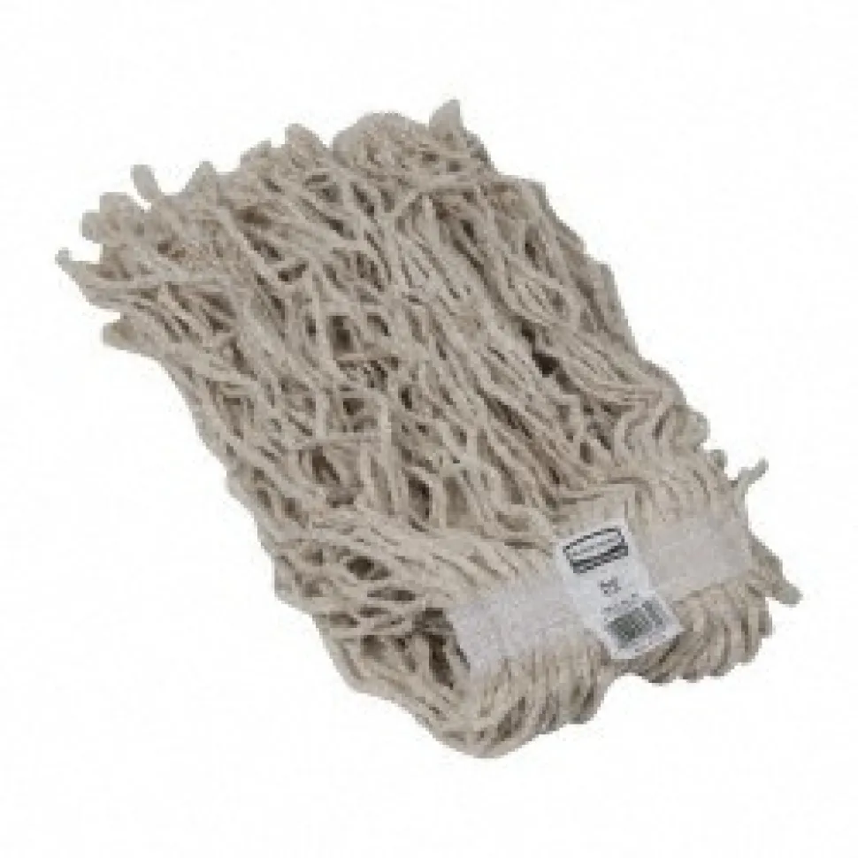 Value Pro Medium 20 OZ Cotton Wet Mop, 1" Headband, White