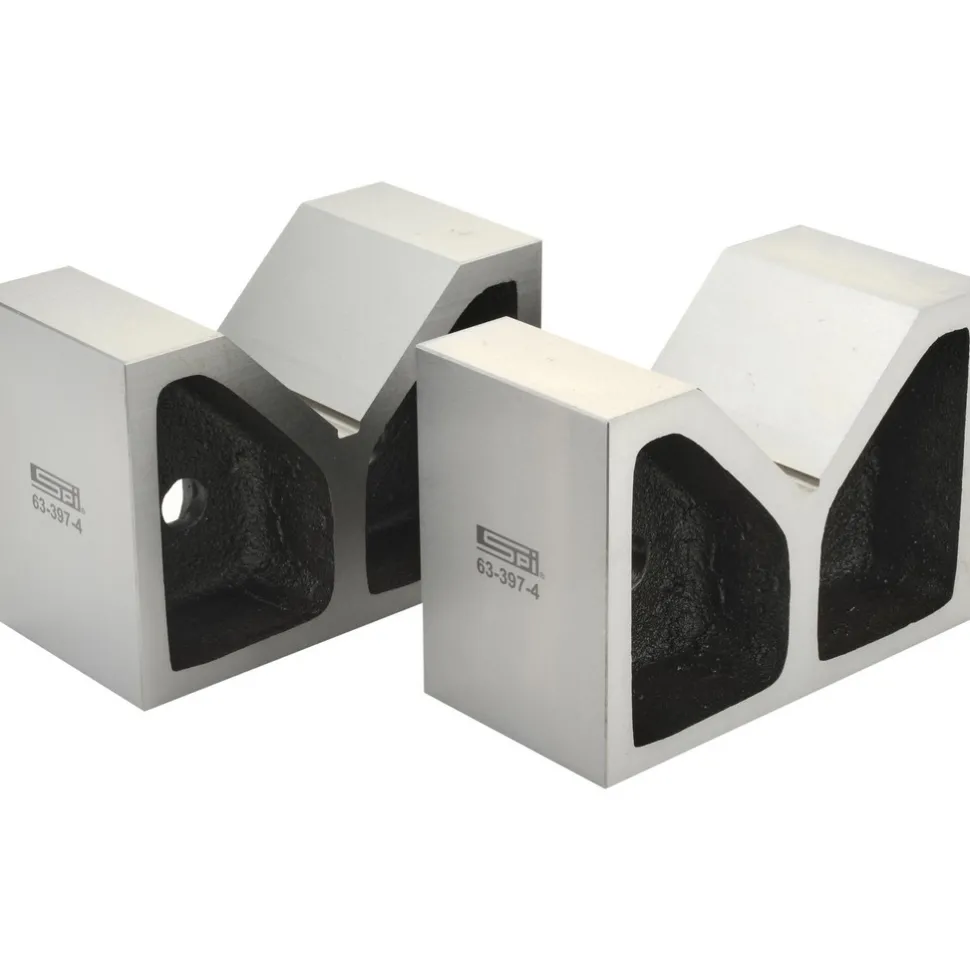 V-Block: 4-1/2" Max Capacity, 90° V Angle