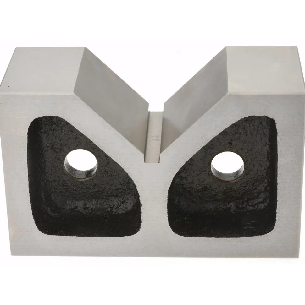 V-Block: 2-7/16" Max Capacity, 90° V Angle