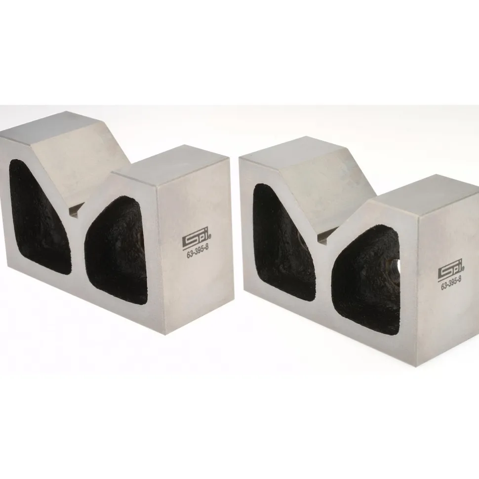 V-Block: 2-7/16" Max Capacity, 90° V Angle