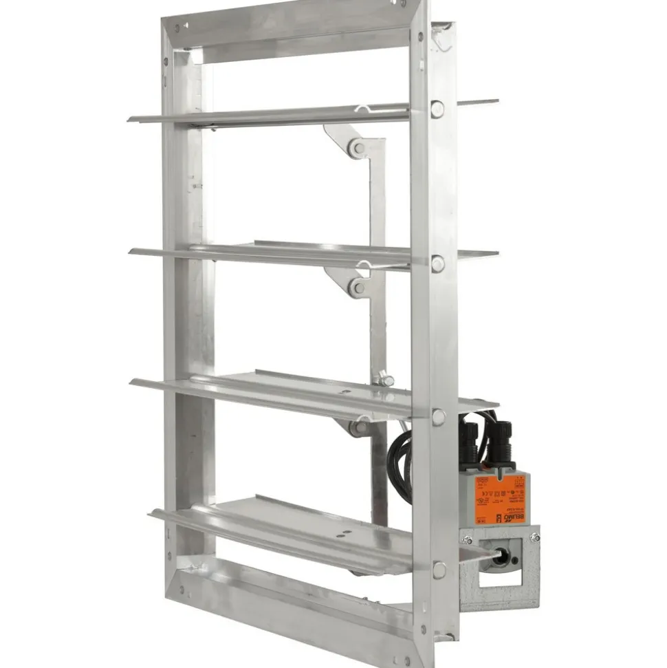Ventilator Dampers: Overall Width: 15; Overall Height: 15 in; For Use With: 12" Fan; Rough Opening Height: 13