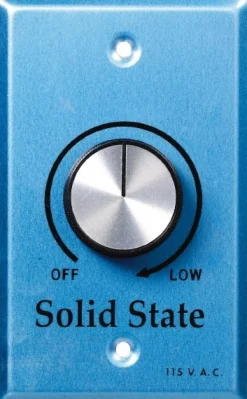 Ventilator Speed Controls: Voltage: 120V; Amperage Rating: 3 A