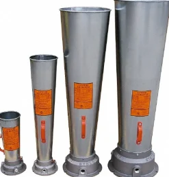 Venturi Style Pneumatic Blowers; SCFM @ 40 PSIG (Air Consumed): 73; SCFM @ 60 PSIG (Air Consumed): 98; SCFM @ 80 PSIG (Air Consumed): 124; Horn Material: Galvanized Steel; NPT Size (Inch): 1; Overall Length: 44 in; Face Dia: 13 in; Base Slot Dia: 0.43 in; Housing Material: Steel
