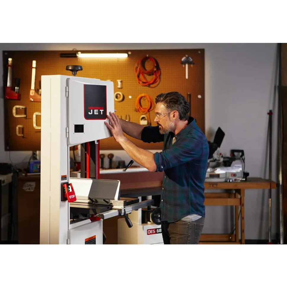 Vertical Bandsaw: 13" Throat Depth, 13" Height Capacity, Belt Drive